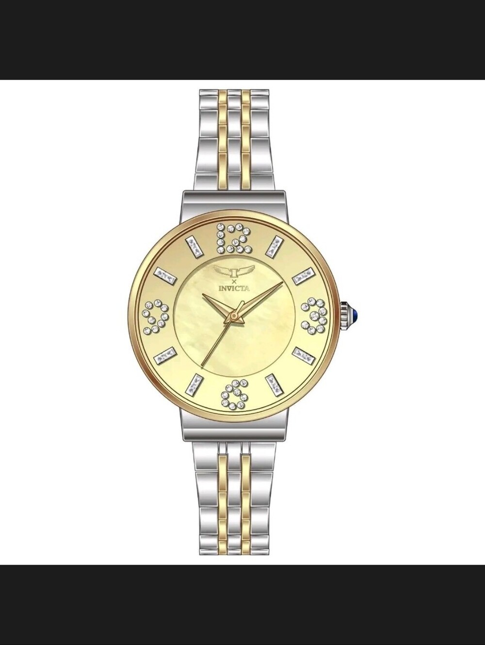 Invicta Wildflower Two-Tone Gold and Silver Women's Crystal Accent Watch 31mm